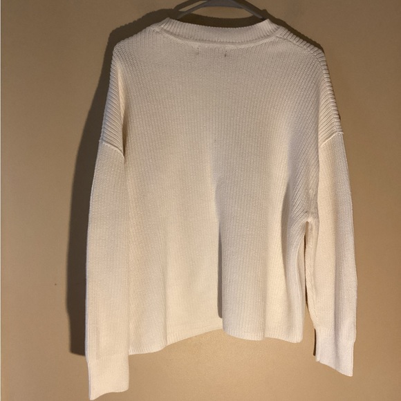 NWT BANANA REPUBLIC ORGANIC COTTON DROP SHOULDER SWEATER - MULTI SEASONAL! - Picture 8 of 11